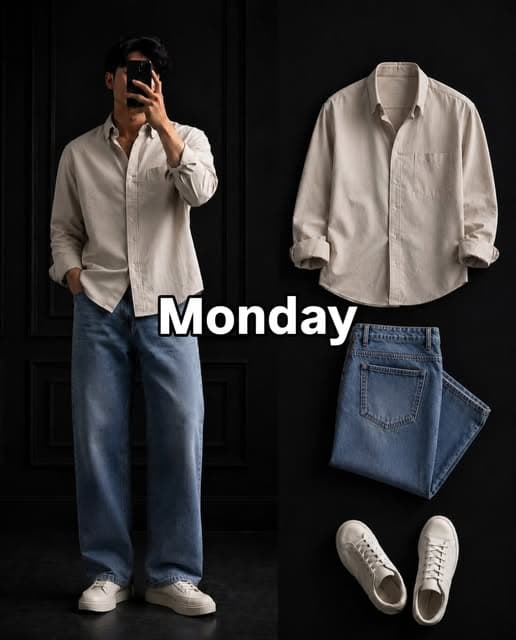 Casual Office Dressing Plan for Men: Build a Full Week With Two Trousers