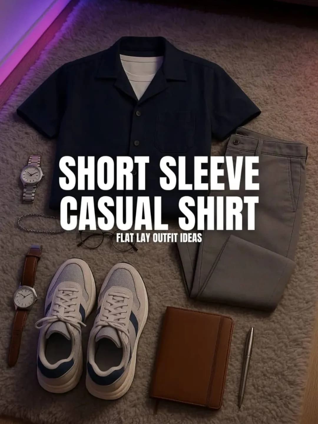 Short Sleeve Casual Shirts for Men: Flat Lay Outfit Ideas That Look Clean, Not Lazy