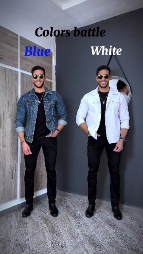 Blue vs White Jacket Outfits for Men: How to Choose the Cleaner Colour