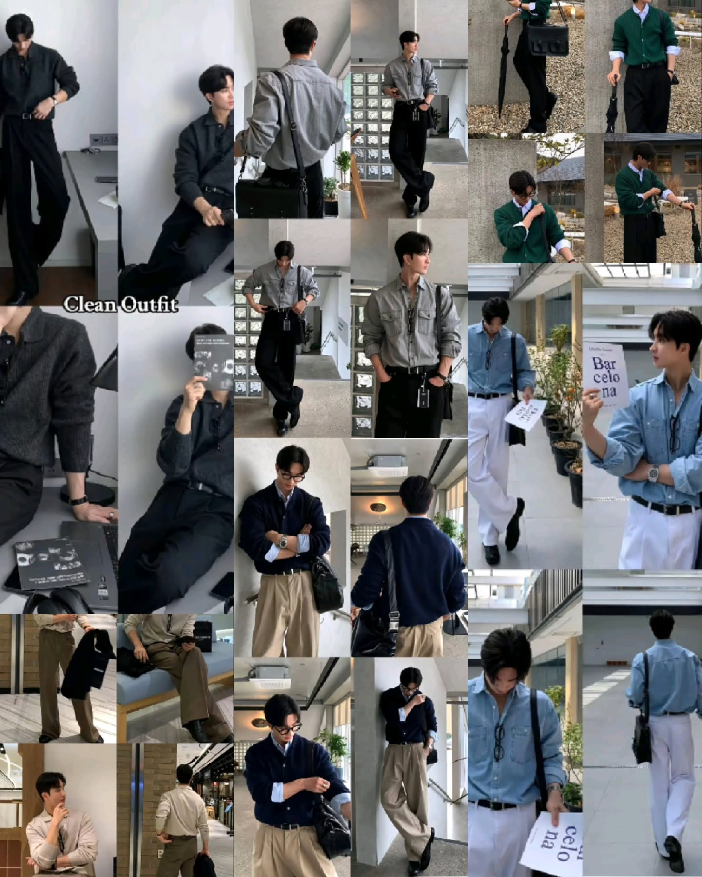 Korean loose clean formal outfits for men